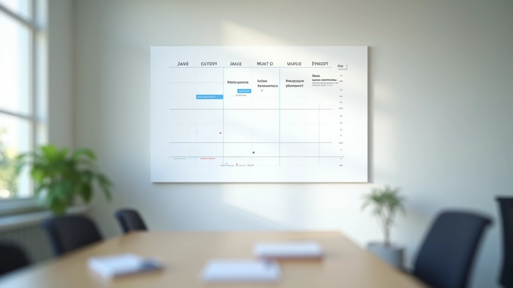 Calendrier mural montrant la chronologie des avantages de la surcote pour retraite tardive