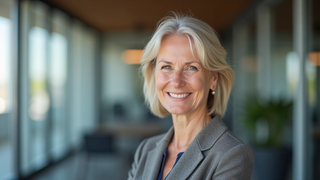 Personne souriante dans un environnement de travail agréable, avec un équilibre travail-vie personnelle visible